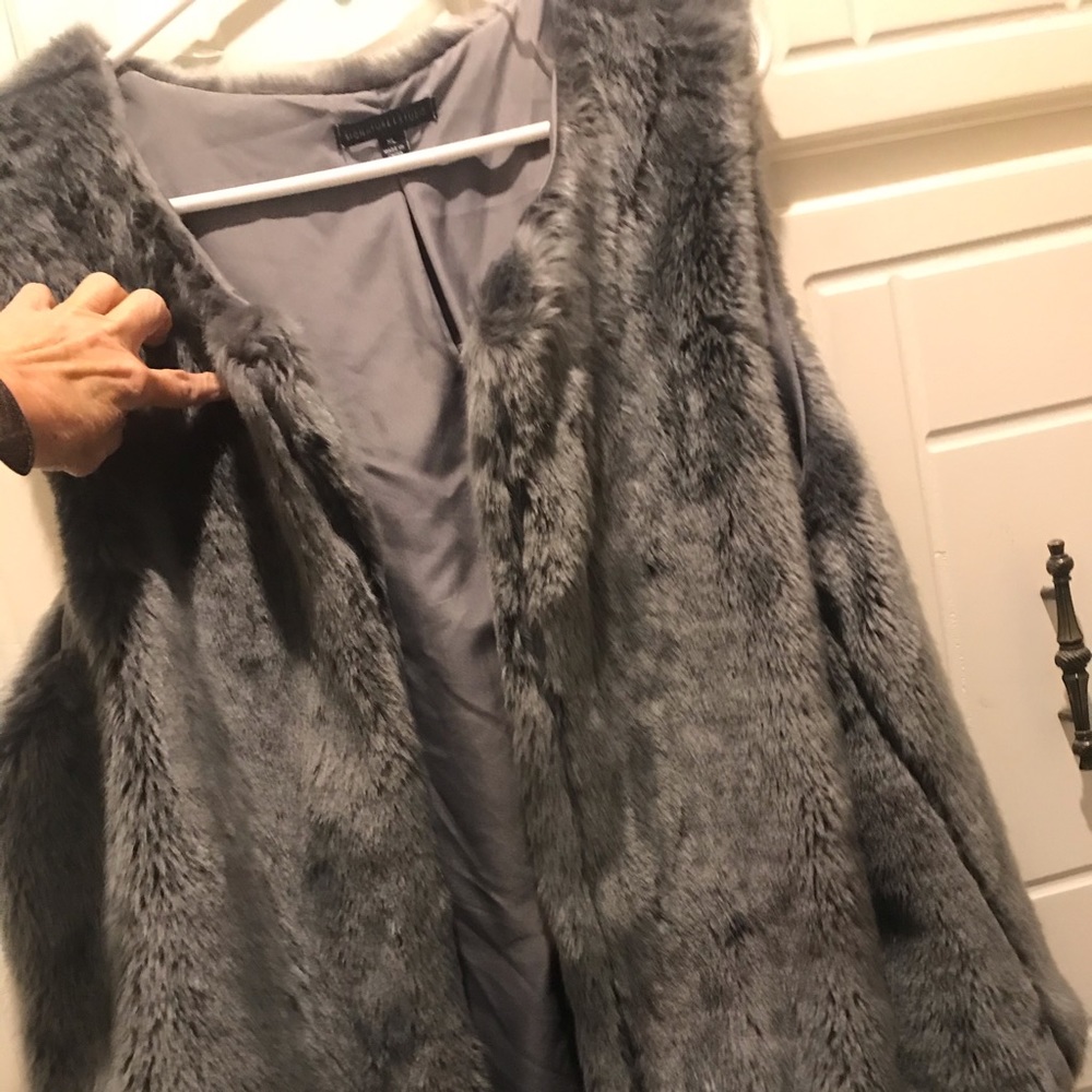 Faux fur vest